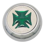 Chrome Tractor/Trailer Maltese Cross Air Valve Knob 2000+ Thread-On