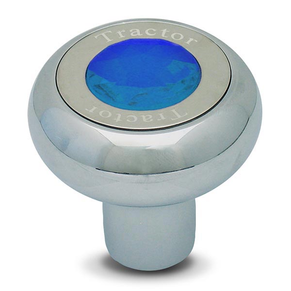 Screw On Chrome Tractor Knob with Jewel