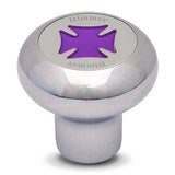 Chrome Maltese Cross Dashboard Control Knobs