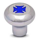 Chrome Maltese Cross Dashboard Control Knobs