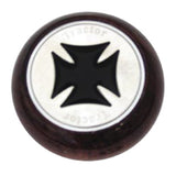 Rosewood Tractor/Trailer Maltese Cross Air Valve Knob - Thread On