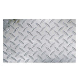24" x 47" Decorative Chrome Diamond Plate
