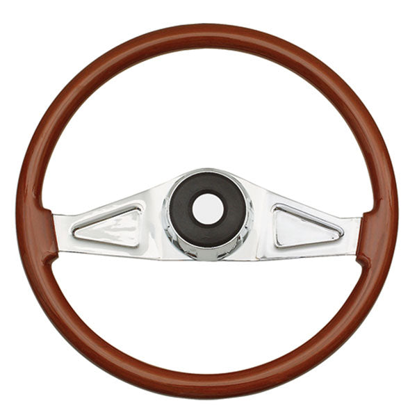 FL Two-Spoke Rosewood Steering Wheel 18"