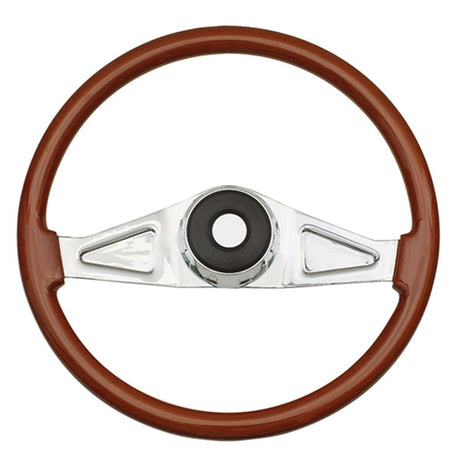 FL two-spoke rosewood steering wheel 18"