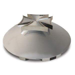 Universal chrome maltese cross front hubcap