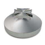 Chrome Rear Maltese Cross Hubcap 5/8" Stud