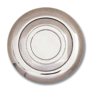 Chrome steering wheel horn button