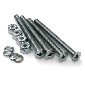 1/4" X 3" long chrome screw set for mount stand