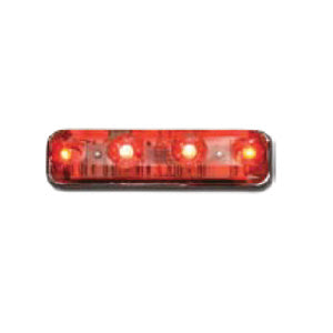 Closer view of 2-1/4" 4 LED rectangular marker light