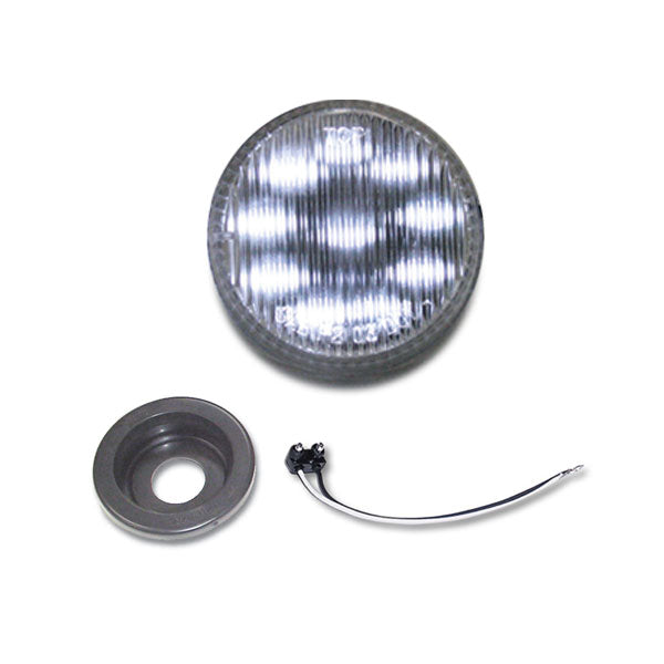 2" LED Marker Lights with Grommet White/Clear