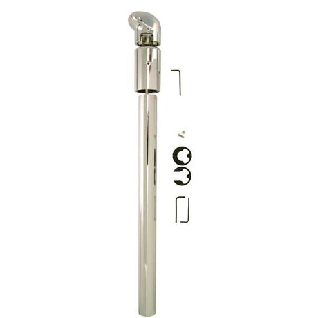 Chrome gear shift knob and 20.5" stick cover kit