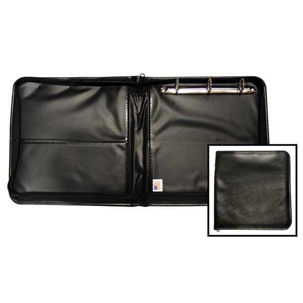 Mid-size Loose Leaf Log Zippered 3-Ring Binder