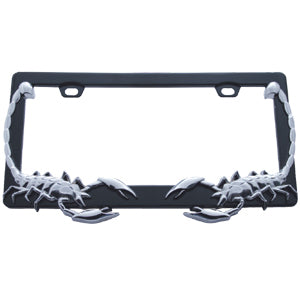 Chrome Scorpion License Plate Frame