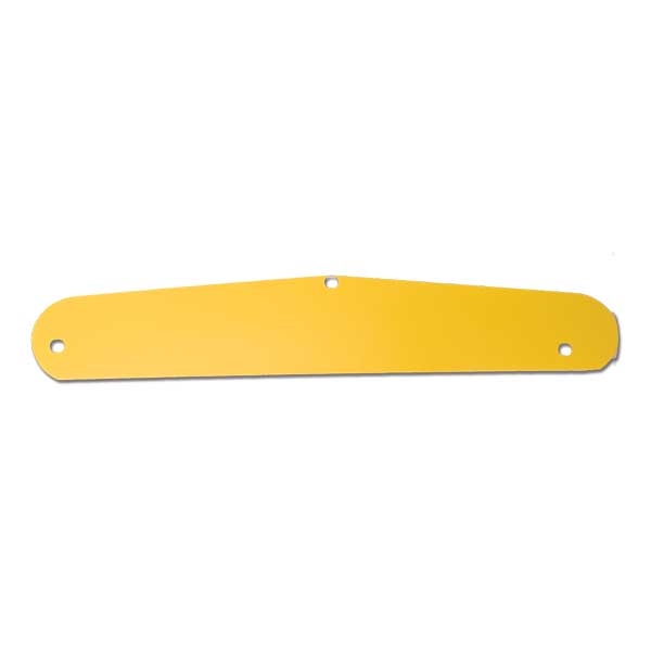 Yellow Freightliner Mud Flap Weight Insert 4" x