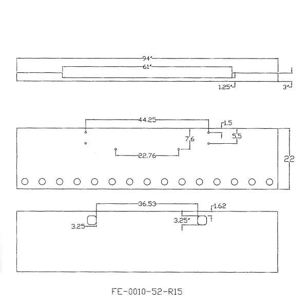 Kenworth W900B, W900L 22-Inch Boxed End Bumper