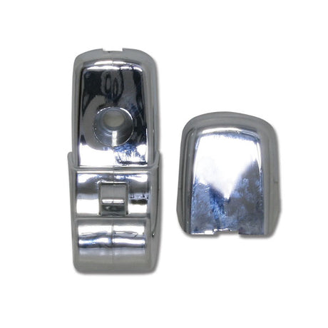Kenworth 06+ Chrome Visor Clip With Cap for semi trucks