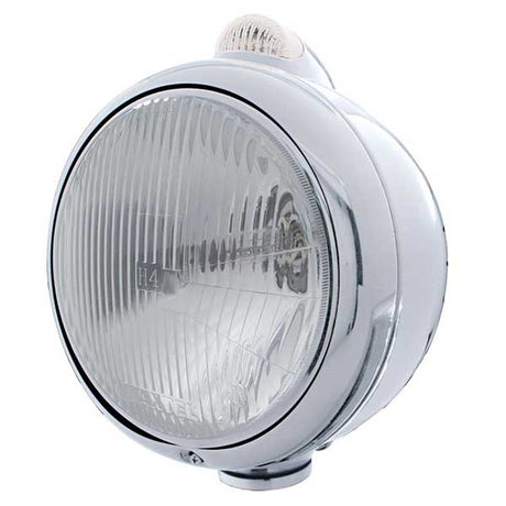 Stainless guide H4 headlight Amb/clr turn signal