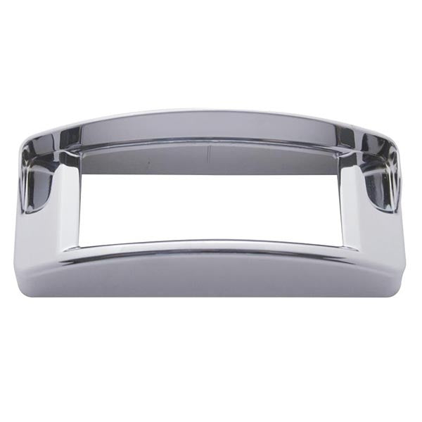 Chrome Rectangular Light Bezel with Visor
