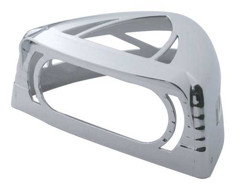 Peterbilt headlight turn signal cover with visor for semi trucks