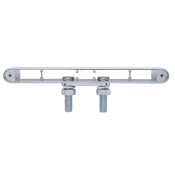 9" Chrome Double Face Light Bar Housing