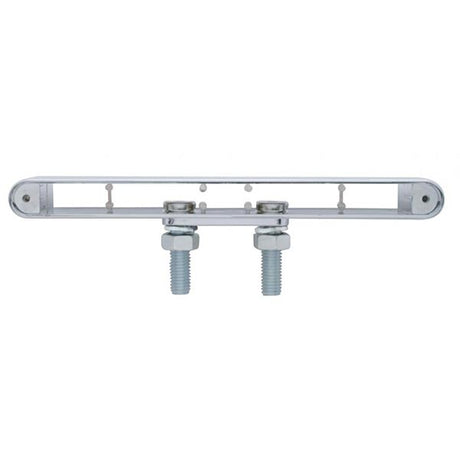 9" Chrome double face light bar housing
