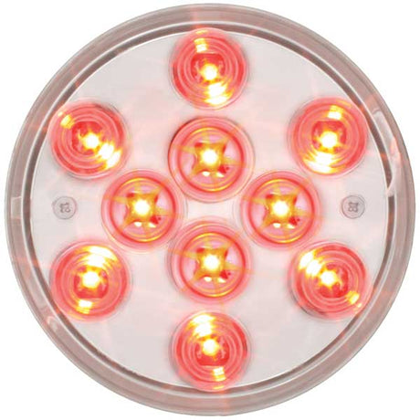 4" Mega 10 plus LED light, close-up