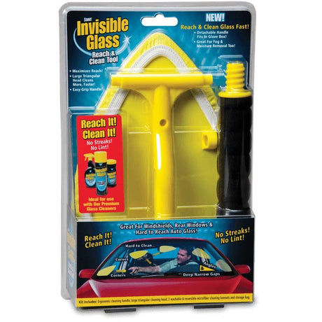 Invisible glass reach and clean tool