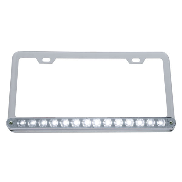 License Plate Frame with LED Strip Light
