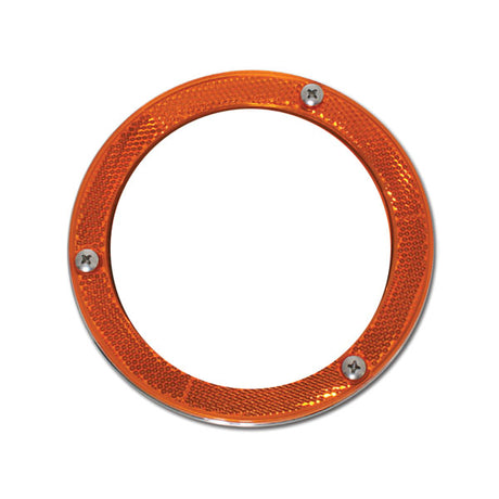 Close-up of 4" Reflectorized light bezel