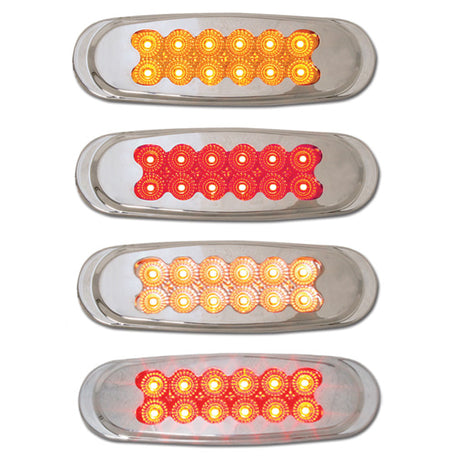 Matrix ultra thin LED spyder marker lights, close-up