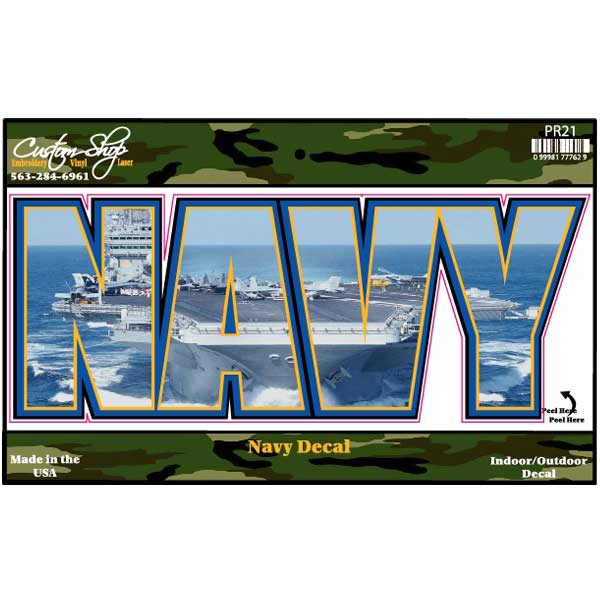 Navy Vinyl Decal