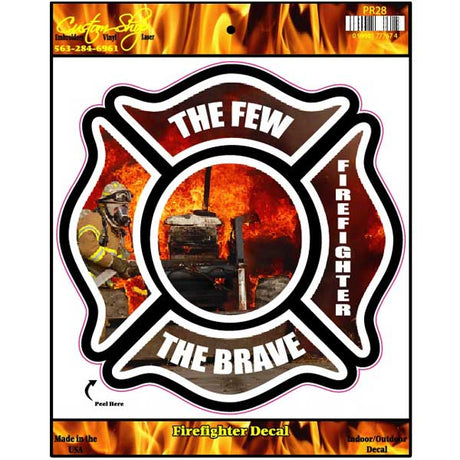 Firefighter vinyl decal