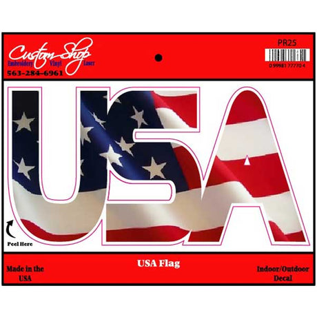USA flag vinyl decal
