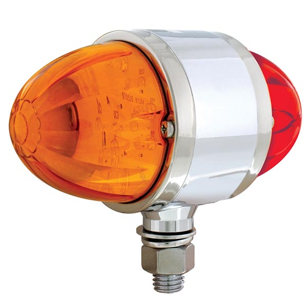 3.5" Amber 17 LED Watermelon Double Face LED Light