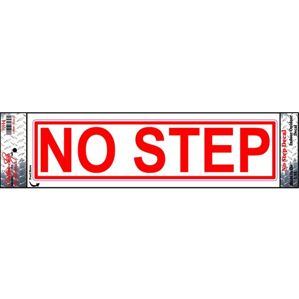 No Step Vinyl Decal