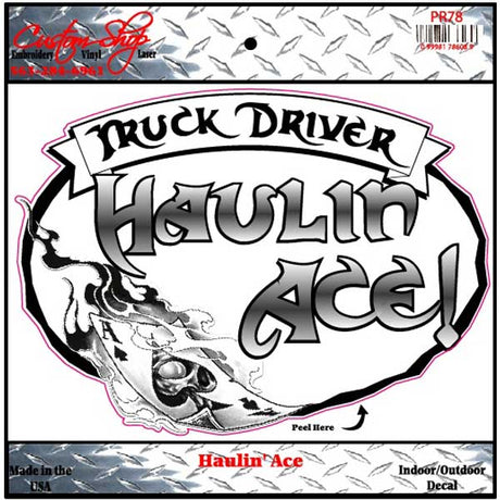Haulin' ace vinyl decal