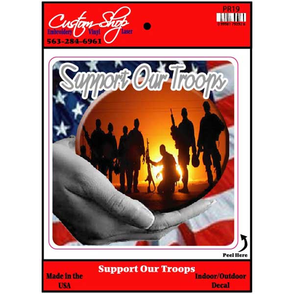 Support Our Troops Vinyl Decal