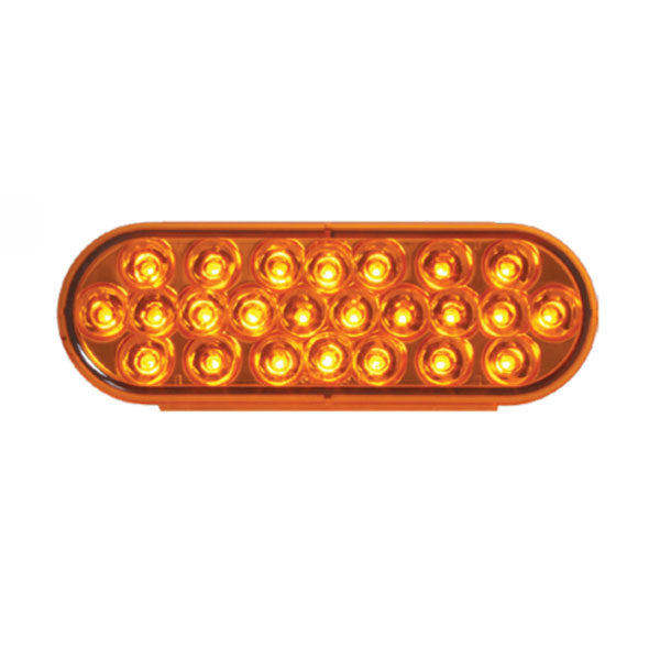 6" 24 LED Oval Pearl Strobe Light