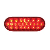 6" 24 LED Oval Pearl Strobe Light