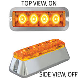 4" 4 LED Rectangular Strobe Light