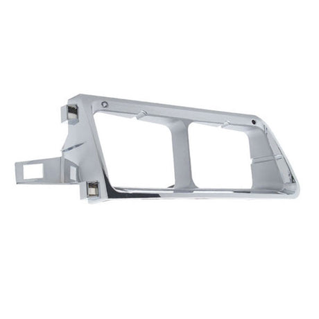 Another angle of Freightliner FLD chrome headlight bezel
