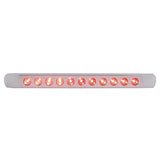 17" Red 11 LED Stop, Turn & Tail Light Bar with Bezel