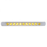 17" Amber 11 LED Turn Signal Light Bar with Bezel