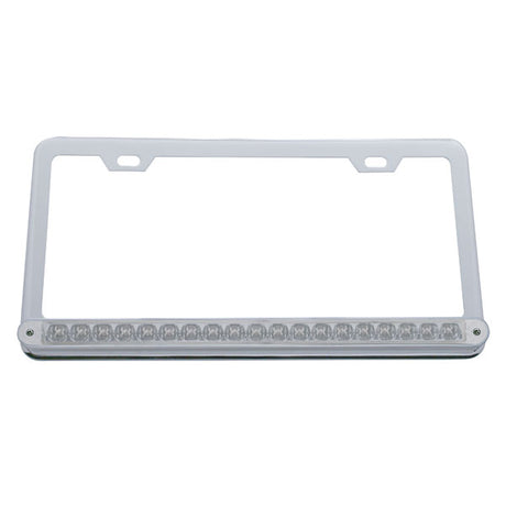 LED license frame, closer view