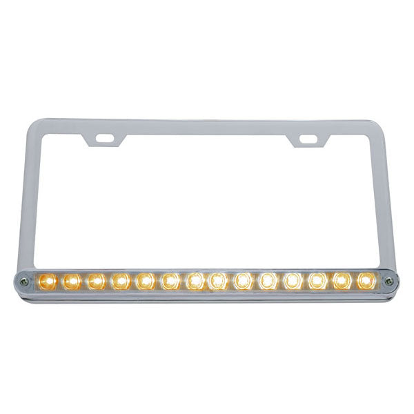 License Plate Frame with LED Strip Light