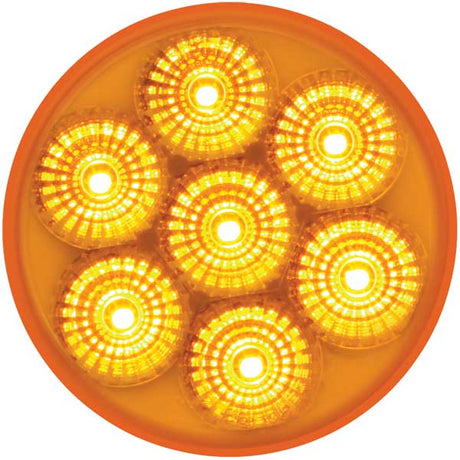2-1/2" Round spyder LED marker light, close-up
