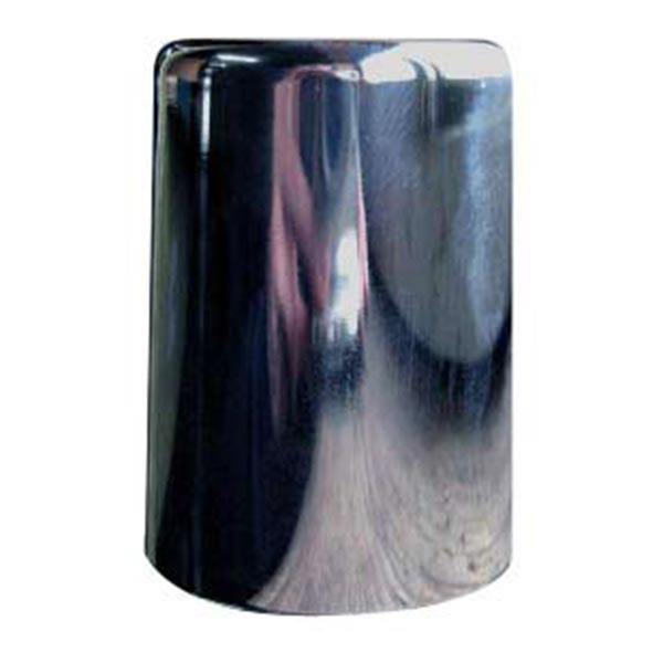 15/16" or 7/8" Chrome Plastic Flat Top Cylinder Nut Cover - Push On