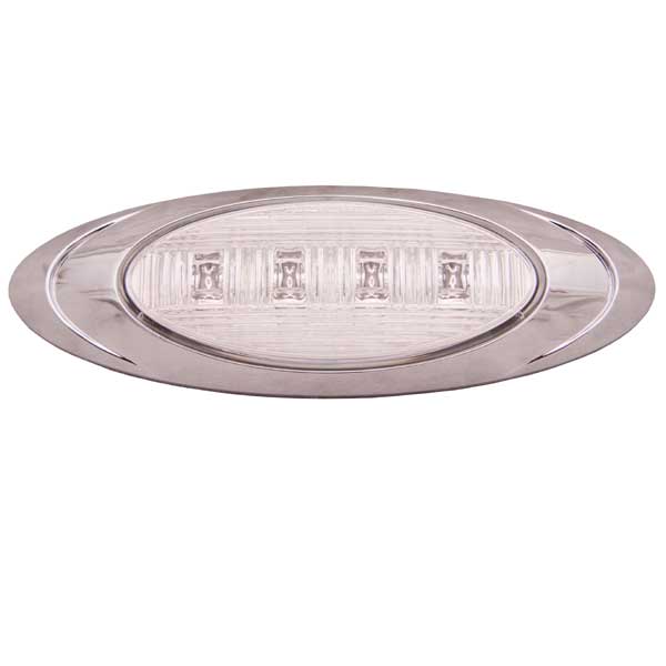 6-5/8" 4 LED Magnum 1 Marker Light with Double Bullet Plug