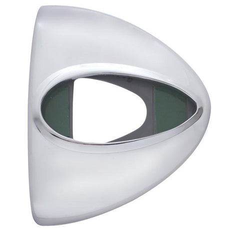 Headlight turn signal cover w/ teardrop cutout
