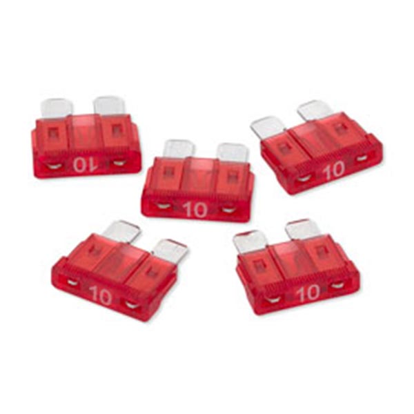 10 Amp Red ATO Blade Fuses 5PK